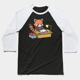 Red Panda studying Baseball T-Shirt